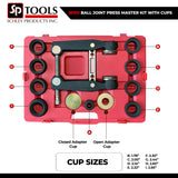 Schley Tools - 18100 Ball Joint Press Master Kit with Cups
