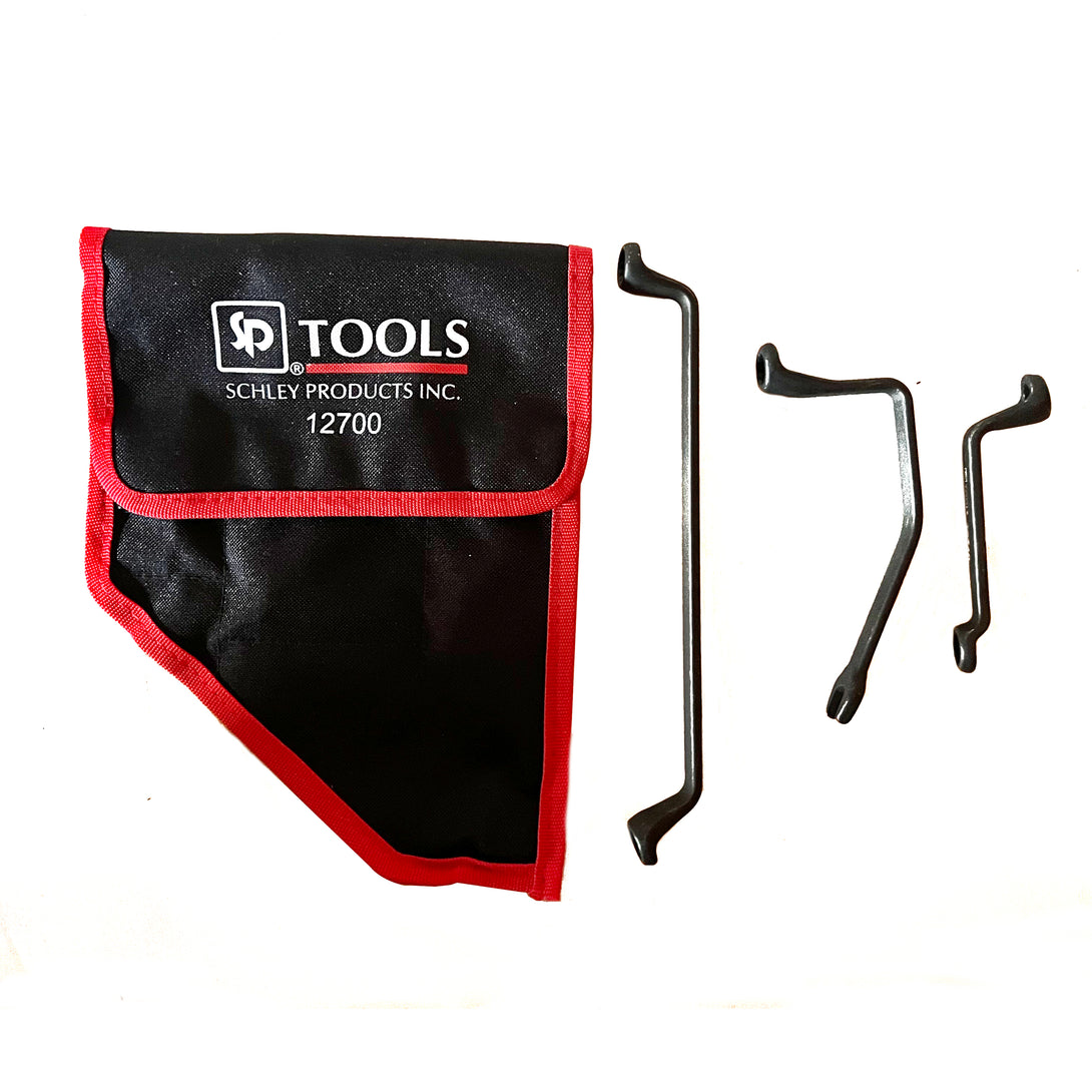Schley Tools – 12700 3-Piece 11mm Offset Brake Bleeder Wrench Set for Audi, BMW, and VW