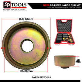 Schley Tools - 11070-51A Cup 70mm OD x 62mm ID x 40mm H
