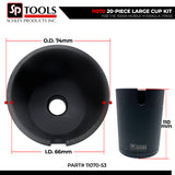 Schley Tools 11070 20-Piece Large Cup Kit for the 11000A Mobile Hydraulic Press