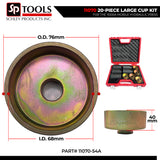 Schley Tools 11070 20-Piece Large Cup Kit for the 11000A Mobile Hydraulic Press