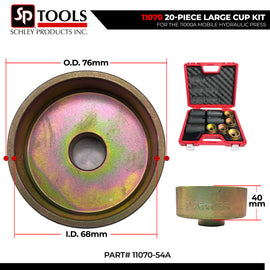 Schley Tools - 11070-54A Cup 76mm OD x 68mm ID x 40mm L- Gold