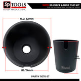 Schley Tools 11070 20-Piece Large Cup Kit for the 11000A Mobile Hydraulic Press