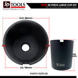 Schley Tools 11070 20-Piece Large Cup Kit for the 11000A Mobile Hydraulic Press