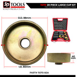 Schley Tools 11070 20-Piece Large Cup Kit for the 11000A Mobile Hydraulic Press