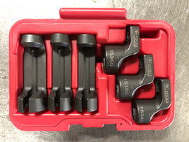 Schley Tools – 6-Piece EGT Sensor Socket Set (3/8” Drive) – 13mm, 14mm & 17mm (Two Styles) - 15300