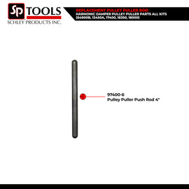 Schley Tools – 4" Replacement Pulley Rod (97400-6) for the 64900B, 13450A, 17400, 18350, and 18000 Pulley Puller Kits