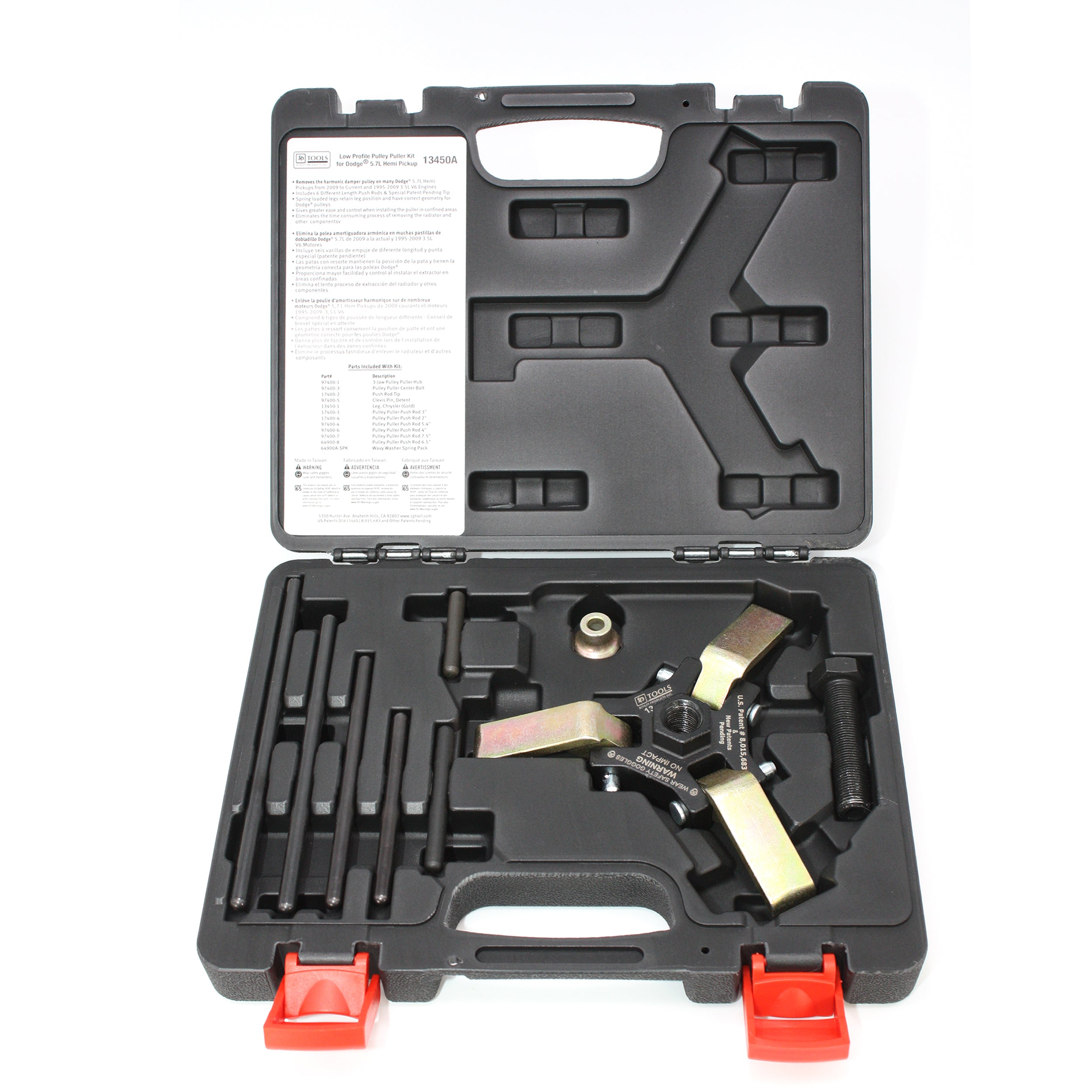 Schley Tools 13450A 3Jaw Harmonic Balancer Puller HEMI Engines