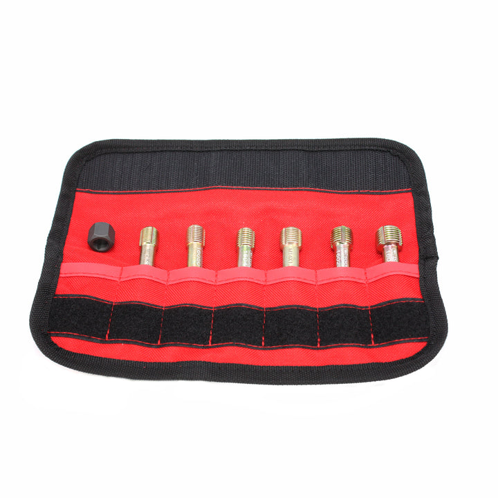 Schley Tools – 16000 6-Piece Exhaust Bung Re-Threader Tool Set for EGT and Oxygen Sensor