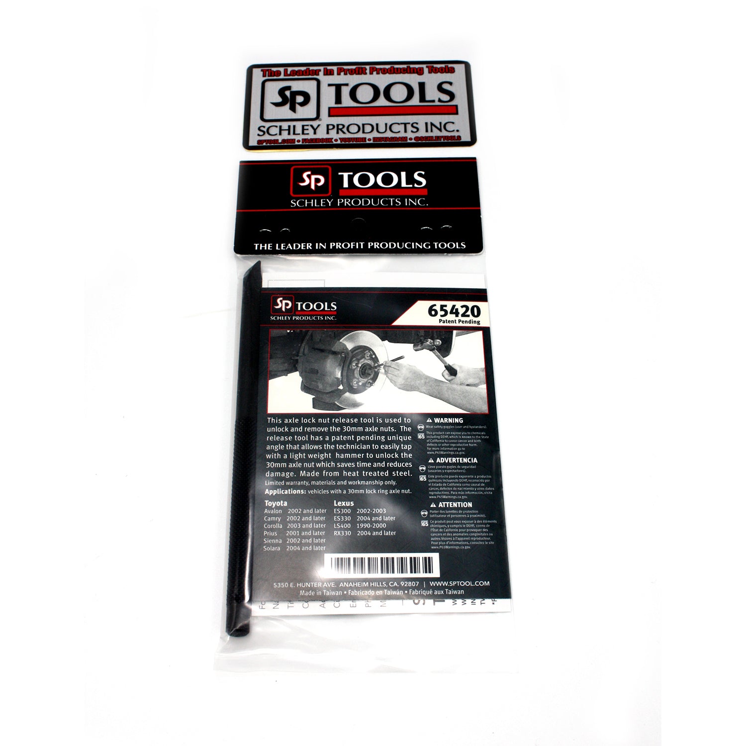 Schley Tools 65420 Toyota and Lexus Axle Nut Removal Tool