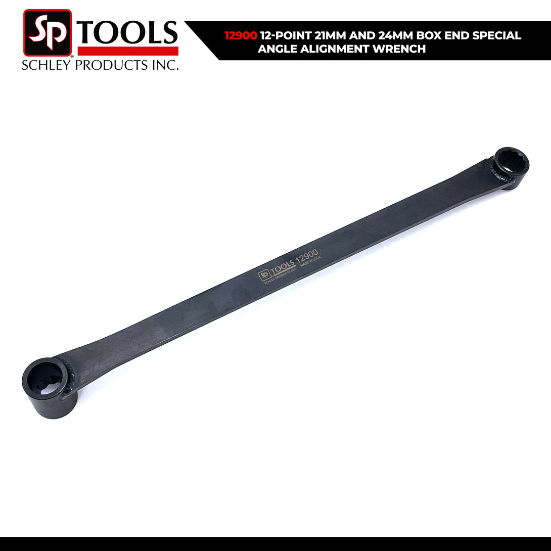 Schley Tools – 12900 12-Point 21mm and 24mm Box End Special Angle Alignment Wrench