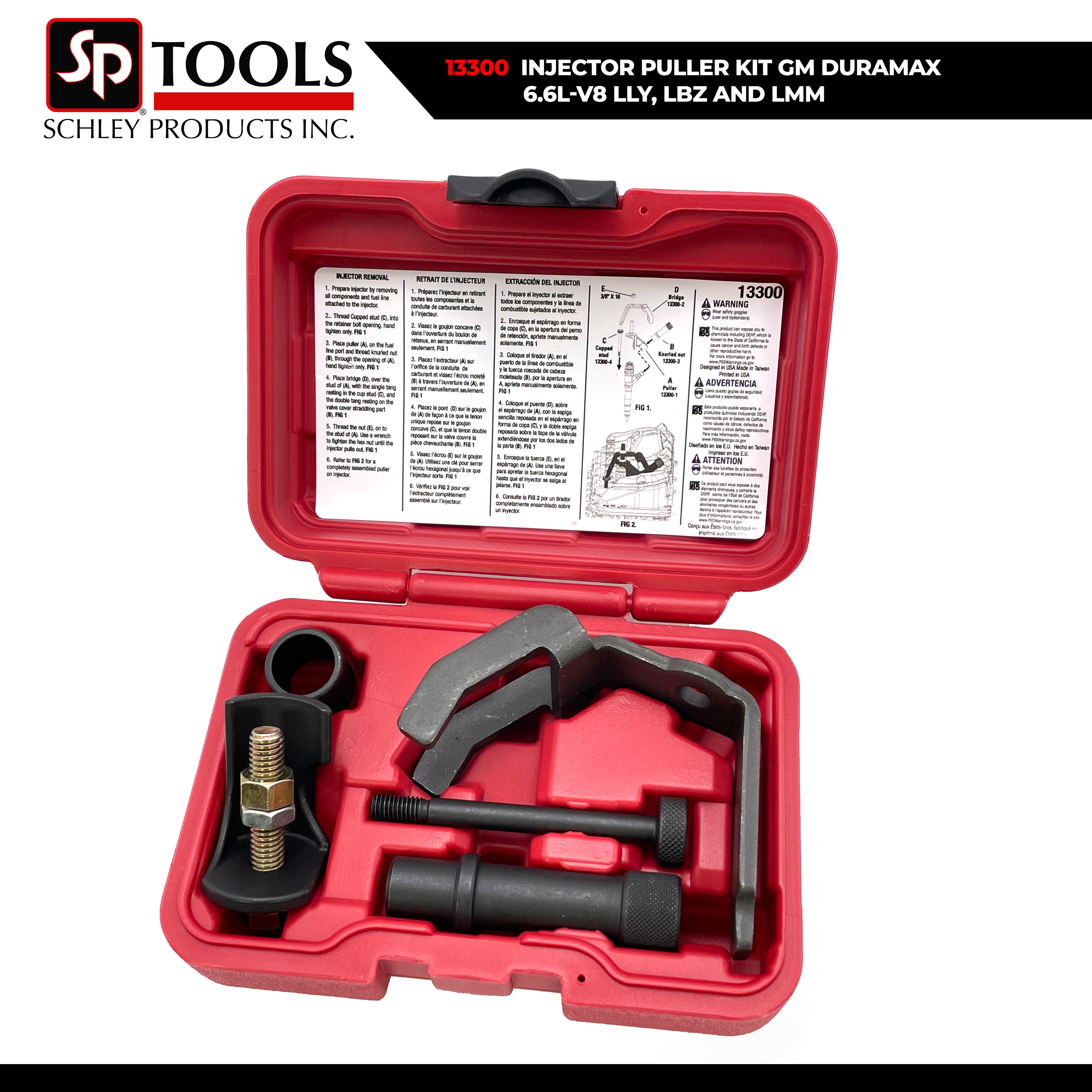 Schley Tools – Injector Puller Kit GM Duramax 6.6L-V8 LLY, LBZ and LMM