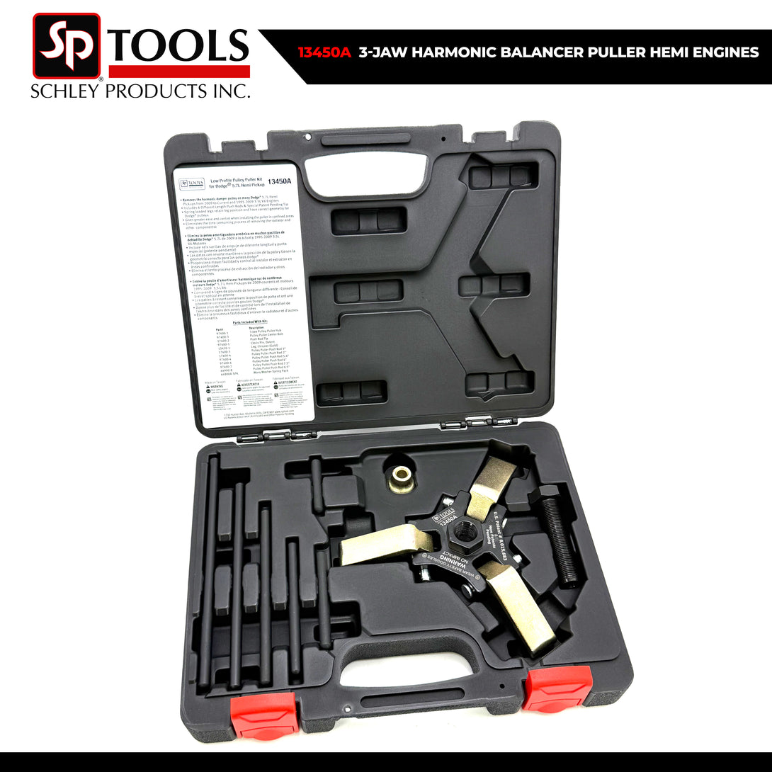 Schley Tools – 13450A 3-Jaw Harmonic Balancer Puller HEMI Engines