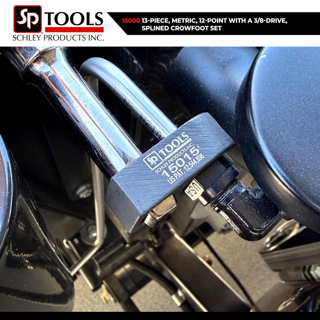 Schley Tools – 13-Piece, Metric, 12-Point with a 3/8-Drive, Splined Cr