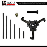 Schley Tools – 18350 – Low Profile Harmonic Damper Pulley Puller Kit for Ford, GM and Other Vehicles with 3- and 6-Spoke Pulleys
