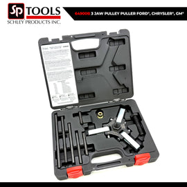 Schley Tools – 64900B - 3 JAW PULLEY PULLER FORD®, CHRYSLER®, GM®