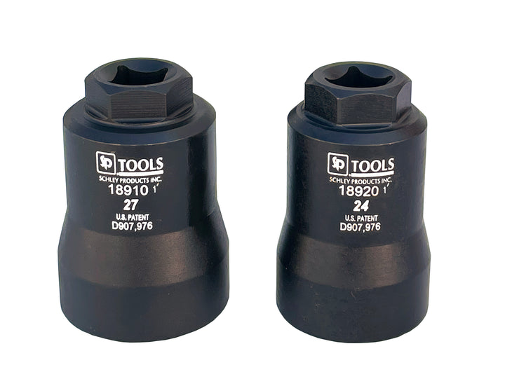 Schley Tools – 18900 - 3/8” Square Drive, 24mm and 27mm Sensor Socket Set